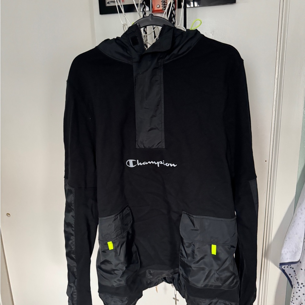 Champion Black Windbreaker Jacket